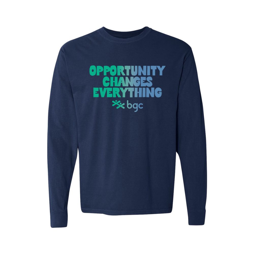 T-shirt à manches longues dégradé « L'opportunité change tout »